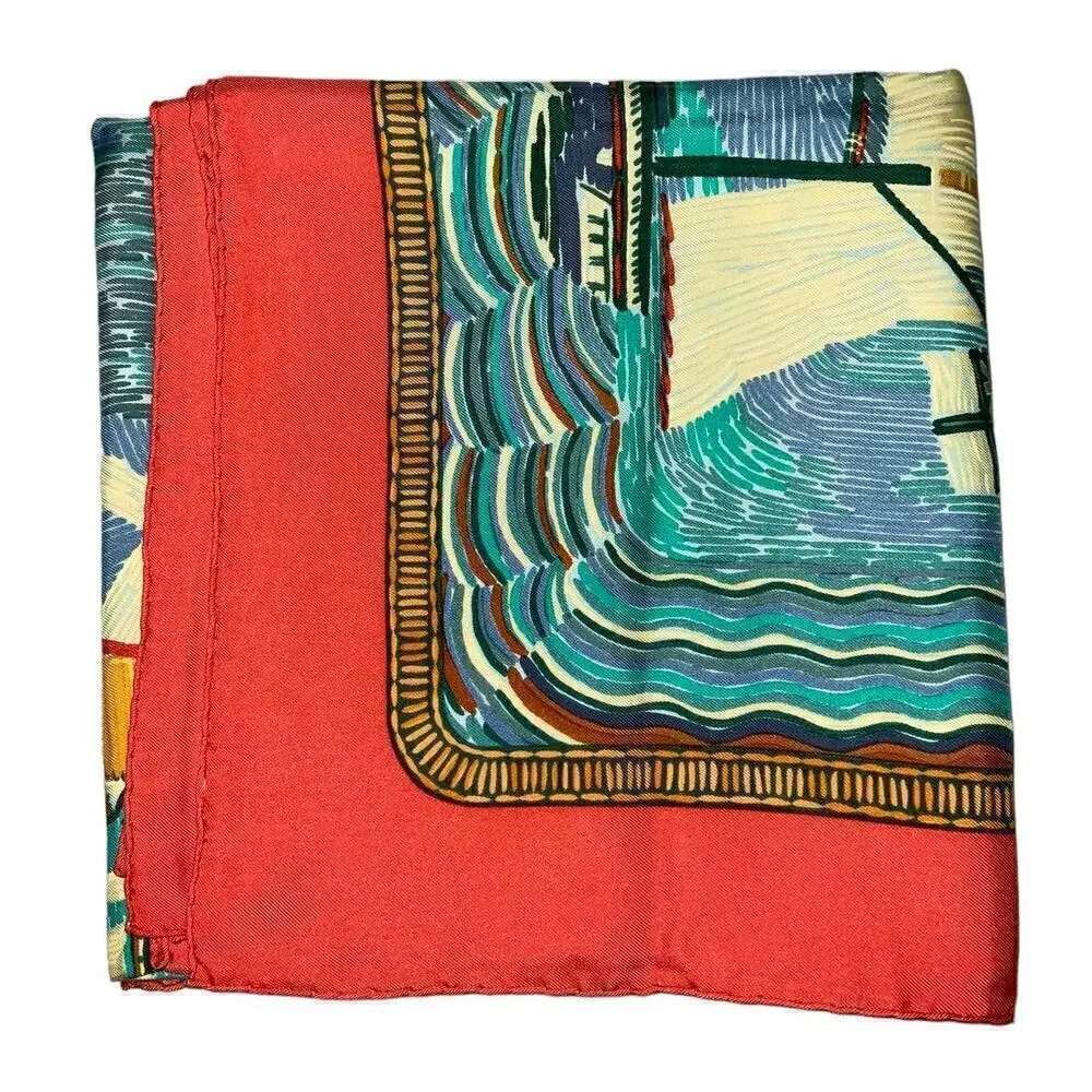 Hermes Scarf  Henry F. Smith Sailor 90cm 100% Silk Square Scarf - Picture 4 of 15
